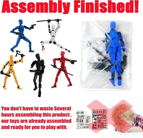 Dumwick Assembly Completed Titan 13 Action Figure,2026 New Lucky Robot 13 Action Figures,3D Printed Action Figure,Nova 13 Figure Desktop Decorations Game Gifts (Assembly Completed-5 PCS) in Saudi Arabia