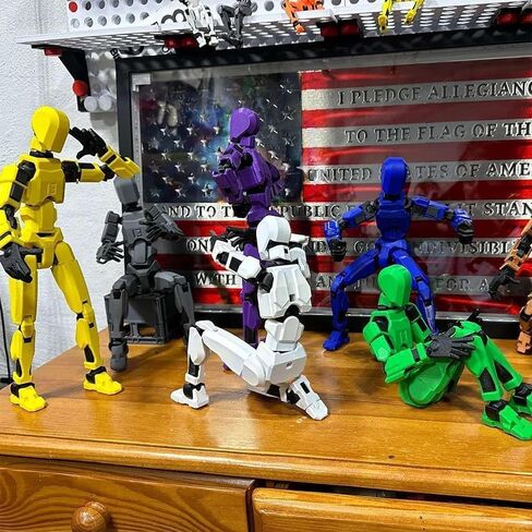 Dumwick Assembly Completed Titan 13 Action Figure,2026 New Lucky Robot 13 Action Figures,3D Printed Action Figure,Nova 13 Figure Desktop Decorations Game Gifts (Assembly Completed-5 PCS) in Saudi Arabia