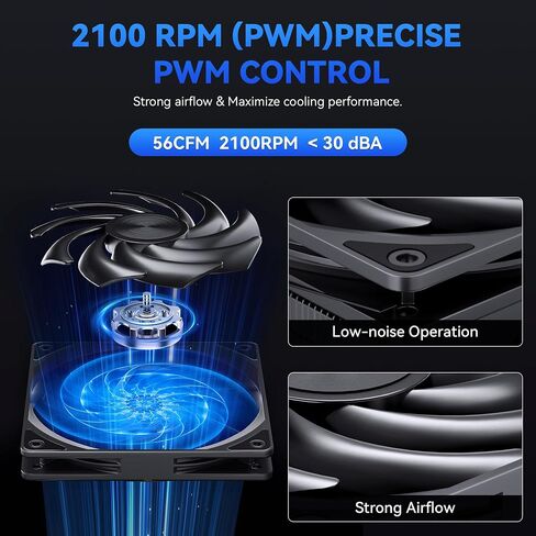 تبريد وحدة المعالجة المركزية منخفضة: 75 مم ارتفاع CPU Air Cooler 8 Heatpipes 120x120x15mm Slim Fan ، مروحة وحدة المعالجة المركزية لـ Intel LGA1700/115x/1200 ؛ AMD AM4/AM5 in Kuwait