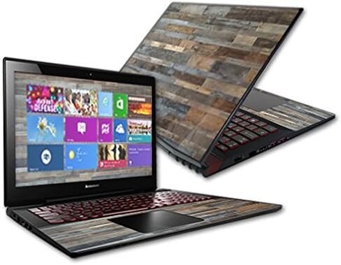 Mayyskins Skin متوافق مع Lenovo Ideapad Y50 15.6 "شاشة غلاف الغلاف غطاء ملصق جلود خشب رمادي الخشب in Saudi Arabia