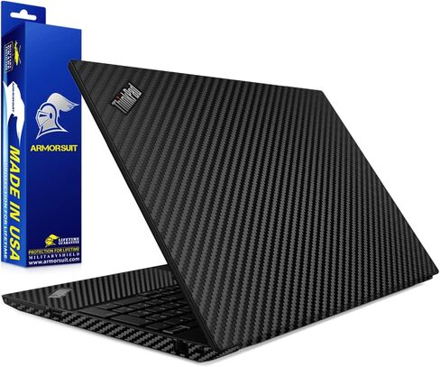 Armorsuit Militaryshield Black Carbon Carbon Skin Wrap for Lenovo ThinkPad P53S / T590 / T15 (Gen 1 & 2) / P15S (Gen 1 & 2) in Saudi Arabia
