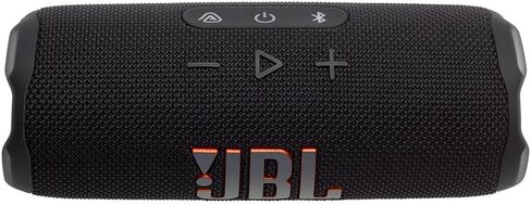 JBL FLIP 7 Waterproof Portable Speaker Bundle with gSport Carbon Fiber Case (Black) in Saudi Arabia