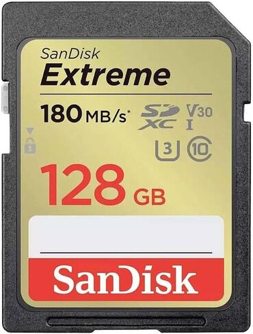 SANDISK - Cards Extreme Plus 128GB SDHC Memory Card 190MB/S 90MB/S UHS-I Class in Saudi Arabia