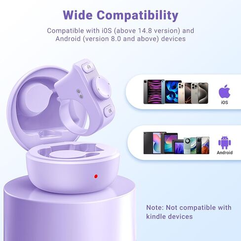 Tiktok Scrolling Ring لـ iPhone/Android/iOS ، Page Turner لتطبيق Kindle على Ipad Bluetooth Scroller Camera Remote مصراع (Pink) in Saudi Arabia