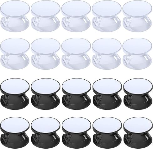 Weewooday 20 Pcs Sublimation Socket Blank Phone Grip Holders Collapsible Phone Grips Self Adhesive Sublimation Holders for Smartphones and Tablets(Black and White) in Saudi Arabia