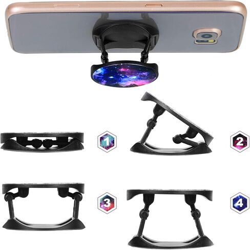 Weewooday 20 Pcs Sublimation Socket Blank Phone Grip Holders Collapsible Phone Grips Self Adhesive Sublimation Holders for Smartphones and Tablets(Black and White) in Saudi Arabia