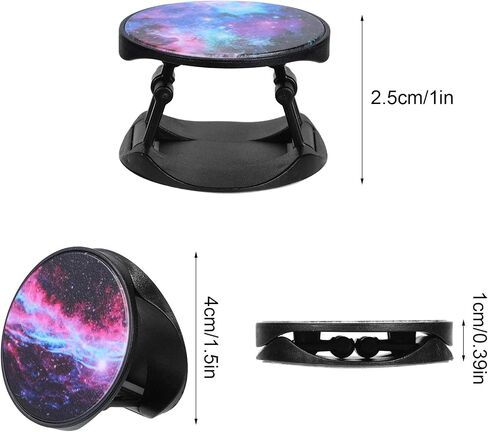 Weewooday 20 Pcs Sublimation Socket Blank Phone Grip Holders Collapsible Phone Grips Self Adhesive Sublimation Holders for Smartphones and Tablets(Black and White) in Saudi Arabia