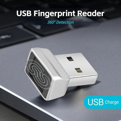 ماسح الضوئي الأصغر في بصمات الأصابع لنظام التشغيل Windows 11/10 Hello ، ترقية قارئ بصمات الأصابع USB ، و 0.5S Touch Speedy Matching Scanner Scanner USB مفتاح USB لكلمة المرور وتشفير الملفات in Kuwait