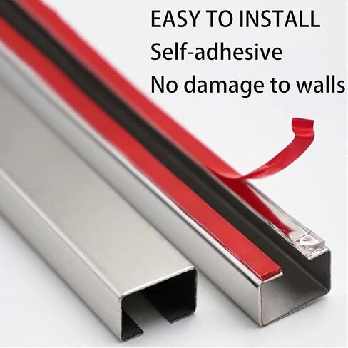 Decorative Cable Hider Stainless Steel Metal Cable Cover, Lamp Cable Cover,Cable Management Self Glues Antique Wire Hider, Cable Management Channel for Wall Floor, Cable Cover(Black,0.6x0.4in/1.5x1cm) in Saudi Arabia
