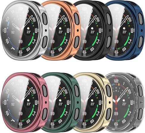 حالة واقي الشاشة لمشاهدة Samsung Galaxy Watch 8 44 مم ، TPU ناعمة عالية الحساسية المطلية الغطاء الواقي الكامل مقاومة للخدش لمراقبة Galaxy 8 smmartwatch (44 ملم ، 8pack) in Kuwait