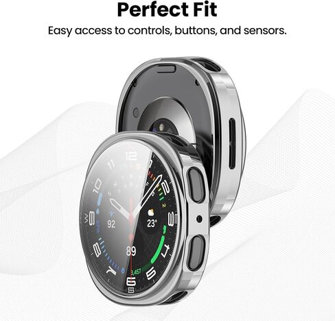 حالة واقي الشاشة لمشاهدة Samsung Galaxy Watch 8 44 مم ، TPU ناعمة عالية الحساسية المطلية الغطاء الواقي الكامل مقاومة للخدش لمراقبة Galaxy 8 smmartwatch (44 ملم ، 8pack) in Kuwait