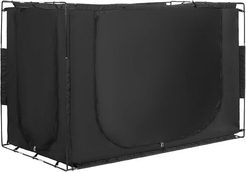 خيمة سرير Vevor ، 75 "× 39" × 47 "Twin Size 3 أبواب 70 ٪ من خيمة سرير نوم مظلة أحلام التنفس مع 0.37 في أقطاب الألياف على خصوصية السرير لخيام النوم الداخلية in Kuwait