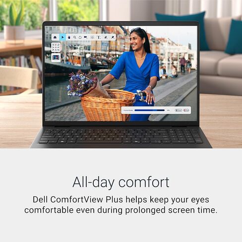 DELL 16 LAPTOP DC16250-16.0 بوصة 16:10 FHD+ عرض اللمس ، Intel Core 7 150U ، RAM 16GB DDR5 ، 1 تيرابايت SSD ، Intel Graphics ، Windows 11 Home ، خدمة واحدة في الموقع الأساسي-Carbon Black in Kuwait