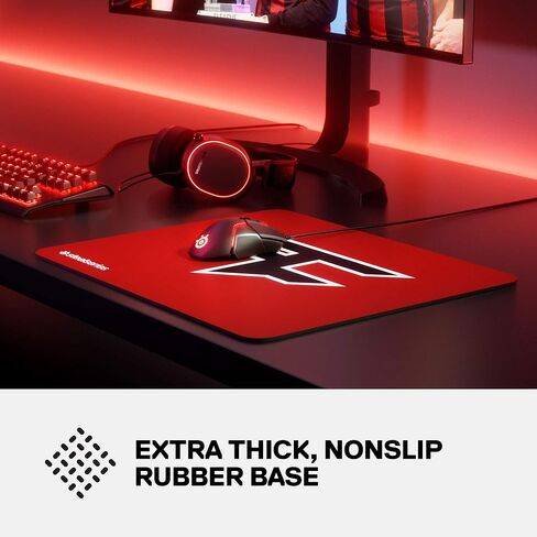 SteelSeries QcK Heavy - Cloth Gaming Mouse Pad - Extra Thick Non-Slip Rubber Pad - Exclusive Microfiber Surface - Size M PC in Kuwait