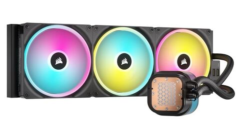 CORSAIR iCUE Link H170i RGB Liquid CPU Cooler - 420mm AIO - QX140 RGB Fans - Fits Intel® LGA 1700, AMD® AM5 - iCUE Link System Hub Included - Black (Renewed) in Saudi Arabia