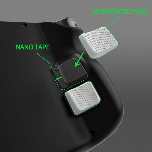 PlayVital White Back Button Enhancement Set for Steam Deck LCD, Grip Improvement Button Protection Kit for Steam Deck OLED - 2 Different Thickness in Saudi Arabia