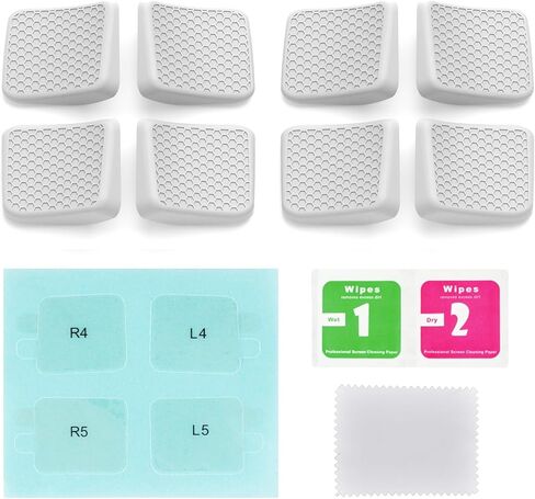 PlayVital White Back Button Enhancement Set for Steam Deck LCD, Grip Improvement Button Protection Kit for Steam Deck OLED - 2 Different Thickness in Saudi Arabia