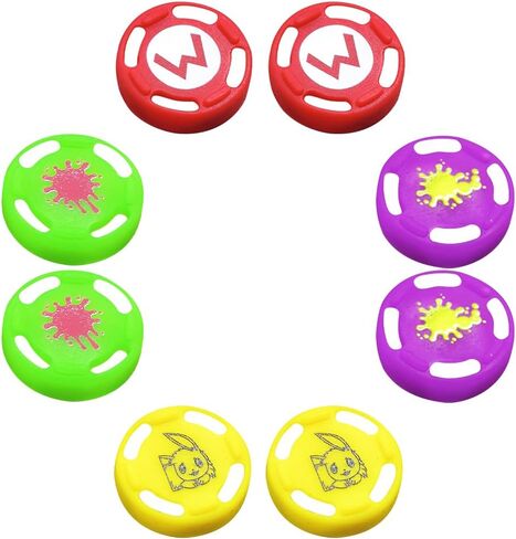 8pcs Nintendo Switch Grips ، أربعة أنماط بديلة ، السيليكون Joycon الإبهام الإبهام متوافقة مع التبديل/OLED/Switch Lite. in Kuwait