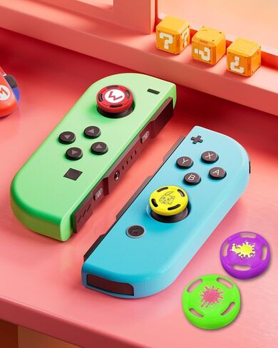 8pcs Nintendo Switch Grips ، أربعة أنماط بديلة ، السيليكون Joycon الإبهام الإبهام متوافقة مع التبديل/OLED/Switch Lite. in Kuwait