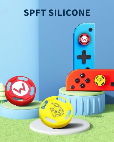 8pcs Nintendo Switch Grips ، أربعة أنماط بديلة ، السيليكون Joycon الإبهام الإبهام متوافقة مع التبديل/OLED/Switch Lite. in Kuwait