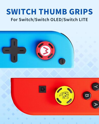 8pcs Nintendo Switch Grips ، أربعة أنماط بديلة ، السيليكون Joycon الإبهام الإبهام متوافقة مع التبديل/OLED/Switch Lite. in Kuwait