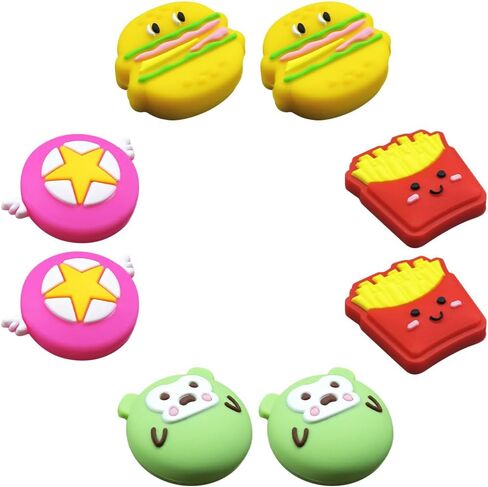 8pcs Nintendo Switch Grips ، أربعة أنماط بديلة ، السيليكون Joycon الإبهام الإبهام متوافقة مع التبديل/OLED/Switch Lite. in Kuwait