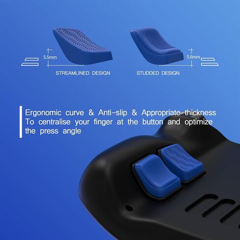 مجموعة Playvital Mix Protect Back Back Textirement مجموعة LCD Steam Deck ، مجموعة حماية زر تحسين القبضة لسطح البخار OLED - التصميم المبسط والمرصع - أسود - أسود in Kuwait