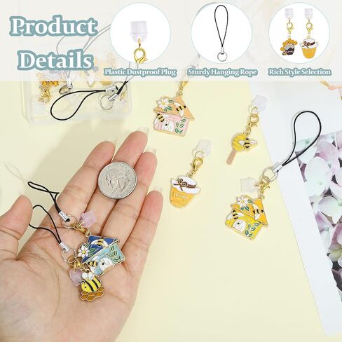 8 Pcs Mushroom Dust Plug Charm Type C USB C Dust Plug Cute Cell Phone Charms with Pendants for Most Type-C Cell Phone in Saudi Arabia