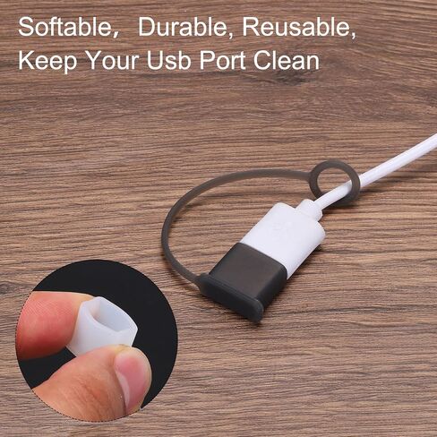 MECCANIXITY 10pcs USB Port Cover Anti Dust Silicone USB Type-A Female Ports Protective Cover Protectors for PC Laptop, Black in Saudi Arabia