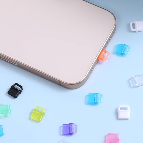 USB C Dust Plug 30 Pcs Colorful Type C Plug Cover Charging Port Caps USB-C Port Cover Anti Dust Covers with Hanging Hole Plugs Covers Protector Compatible With Most Type-C Devices Smart Phones Laptops in Saudi Arabia