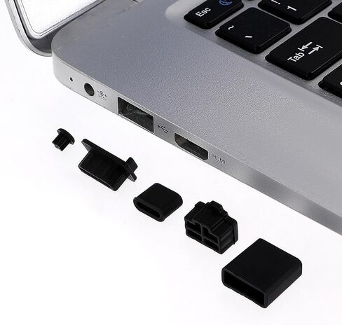 50 PCS 9 Types USB Cover, Silicone USB Port Cover Dust Plug Mobile Dustproof Plugs for USB-A Female/Male, Type-C Cap, 3.5mm Headphone, HDMI, Network Cable Plug, RCA, RJ45 Ethernet Protector Stoppers in Saudi Arabia