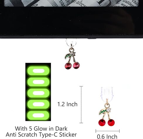 سحر قابس الغبار النوع C لـ e-reader kindle ، سحر الغبار المضاد للهاتف Butterfly ، Dragonfly ، Beetle ، Bee in Kuwait