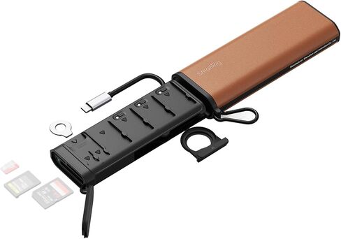 SmallRig Multifunctional Card Reader & Card Holder (CFexpress Type A), with Slot for AirTag, High-Speed Memory Card Reader for SD, SDXC, Micro SD, SDHC, 3 Card Read Simultaneously, 10 card slots -5361 in Saudi Arabia