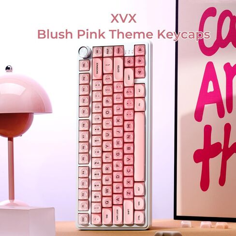 أغطية مفاتيح أحمر الشفاه OHY، غطاء مفاتيح لوحة المفاتيح XVX HOA Profile Red Jelly، أغطية مفاتيح مخصصة لطيفة مكونة من 132 مفتاحًا للوحات المفاتيح الميكانيكية مع مفاتيح Cherry/Gateron MX - قبلة بيري (غطاء مفاتيح فقط، بدون لوحة مفاتيح) in Kuwait