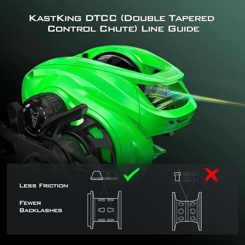 Kastking Zephyr Baitcasting Fishing Cenly ، Halo XII نظام الفرامل المغناطيسي بكرة Baitcaster ، 7+1 in Saudi Arabia