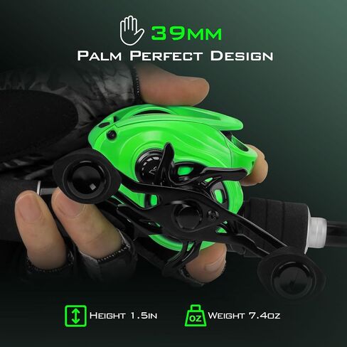 Kastking Zephyr Baitcasting Fishing Cenly ، Halo XII نظام الفرامل المغناطيسي بكرة Baitcaster ، 7+1 in Saudi Arabia