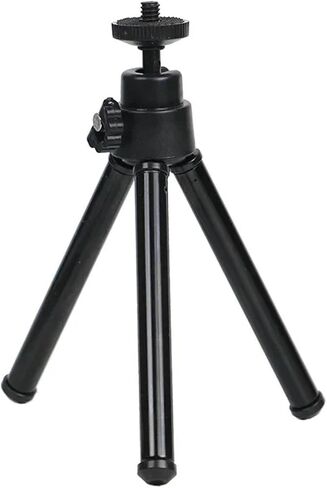 Mini Flexible Tripod 2 Section Stand for Projector Camera Desktop(Black) in Saudi Arabia