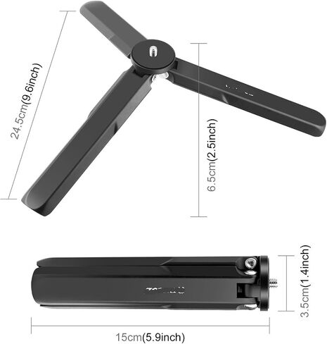 Metal Tripod Foldable Handle Bracket with 1/4" Screw in Saudi Arabia