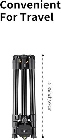 62.99 Inch Camera Tripod Portable Aluminum Travel Tripod with 360 Degree Panoramic Ball Head Quick Release in Saudi Arabia