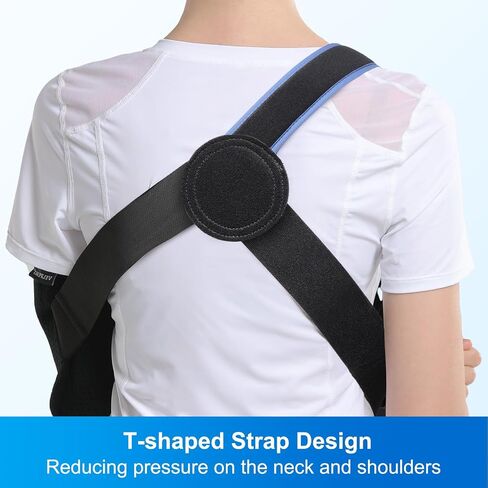 Felpeau Arm Sling Counder Contazer للنساء والرجال ، تناسب الذراع اليسرى أو اليمنى - دعامة دعم الكفة المدورة - حبال طبية للكتف ، الترقوة ، إصابة الكوع (نوع الراحة ، كبير: تمثال نصفي 33.5 ″ -41 ″) in Kuwait