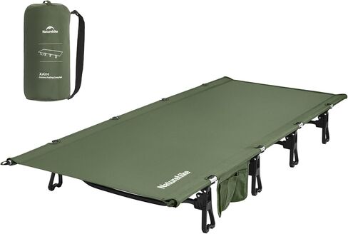 Naturehike Extra Wide GreenWild Camping Cot, Folding Lightweight Camp Cot Bed, Portable Sleeping Bed for Backpacking Travel Beach Home in Saudi Arabia