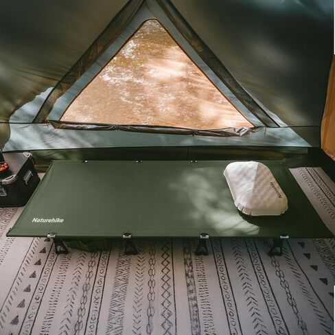 Naturehike Extra Wide GreenWild Camping Cot, Folding Lightweight Camp Cot Bed, Portable Sleeping Bed for Backpacking Travel Beach Home in Saudi Arabia