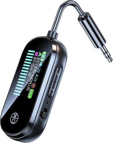جهاز إرسال Bluetooth للتلفزيون إلى اثنين من الهوائية أو سماعات الرأس ، محول Bluetooth Airplane Dual Link لسماعات الرأس ، محول AUX لموسيقى السيارات/الاستريو المنزلي ، استقبال جهاز إرسال Kaiy in Kuwait
