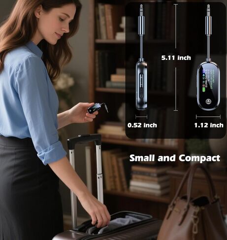 جهاز إرسال Bluetooth للتلفزيون إلى اثنين من الهوائية أو سماعات الرأس ، محول Bluetooth Airplane Dual Link لسماعات الرأس ، محول AUX لموسيقى السيارات/الاستريو المنزلي ، استقبال جهاز إرسال Kaiy in Kuwait