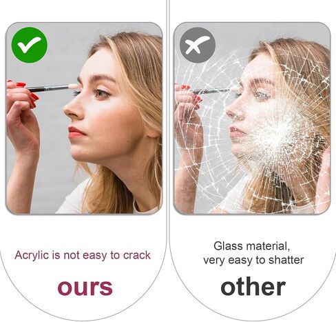 4 PCS Mirror Secal for Smartphone Rectangle Mirror Sticker للهاتف Slim Flat Sticker Phone Selfie Mirrors Back Camera Small Make Up Mirrors Decorations for Case in Saudi Arabia