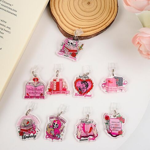TAKEALOOK Dust Plug Charm for Kindle - 9 Pcs Spicy Funny Theme for E-Reader Book Lover, TypeC/USBC Charging Port in Saudi Arabia