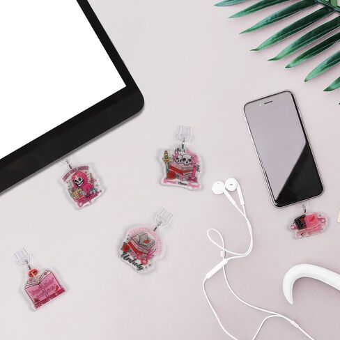 TAKEALOOK Dust Plug Charm for Kindle - 9 Pcs Spicy Funny Theme for E-Reader Book Lover, TypeC/USBC Charging Port in Saudi Arabia