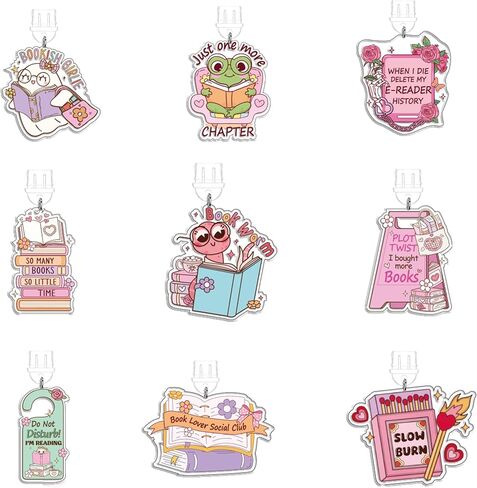 TAKEALOOK Dust Plug Charm for Kindle - 9 Pcs Spicy Funny Theme for E-Reader Book Lover, TypeC/USBC Charging Port in Saudi Arabia