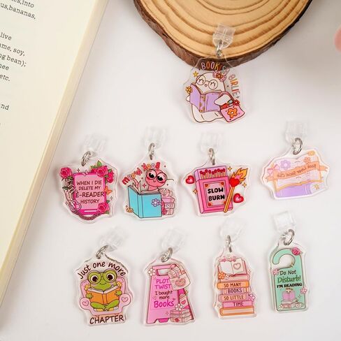 TAKEALOOK Dust Plug Charm for Kindle - 9 Pcs Spicy Funny Theme for E-Reader Book Lover, TypeC/USBC Charging Port in Saudi Arabia
