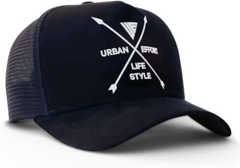 Urban Effort Trucker Hat for Men - Mesh Back Baseball Cap, 5 Panel Snapback Hats for Men and Women in Kuwait